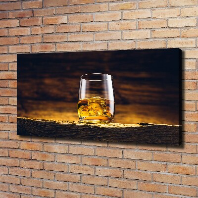 Foto op canvas Bourbon in een glas