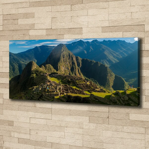 Canvas foto Ruïnes van Machu Picchu
