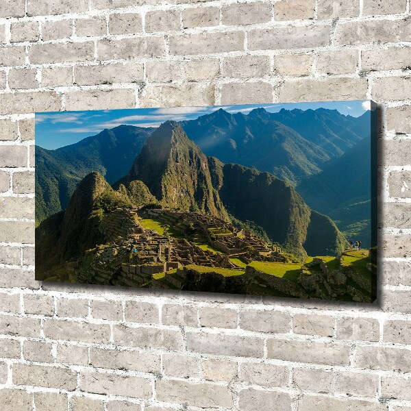 Canvas foto Ruïnes van Machu Picchu