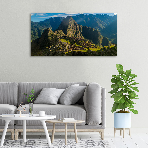 Canvas foto Ruïnes van Machu Picchu