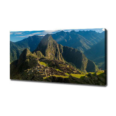 Canvas foto Ruïnes van Machu Picchu