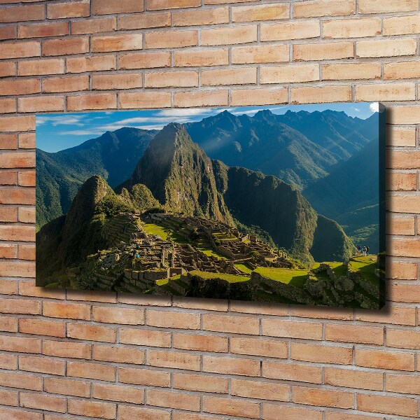 Canvas foto Ruïnes van Machu Picchu