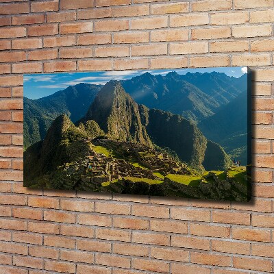 Canvas foto Ruïnes van Machu Picchu