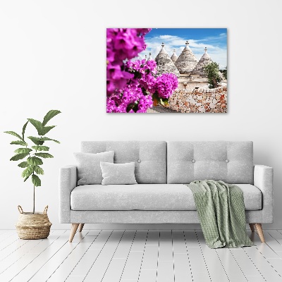 Canvas foto Trulli-huizen