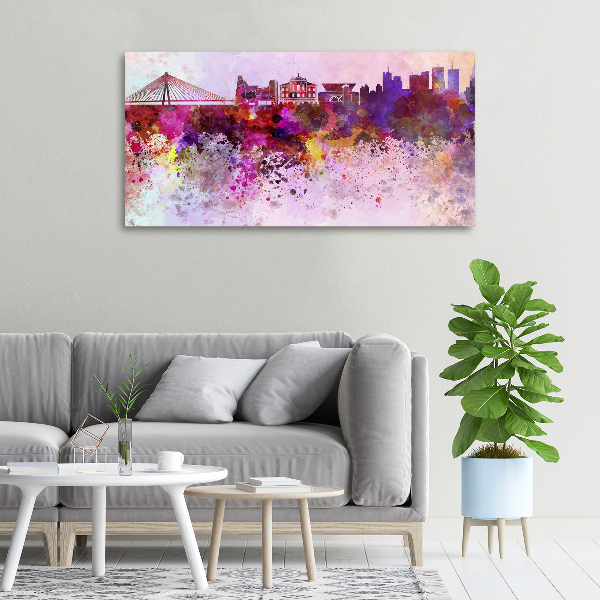 Schilderij op canvas Kleurrijk Warschau