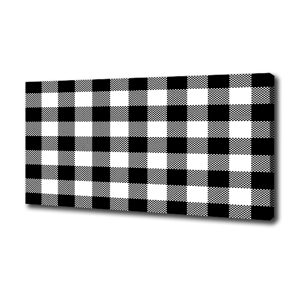 Canvas foto Zwart-wit geblokt