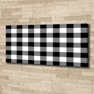 Canvas foto Zwart-wit geblokt