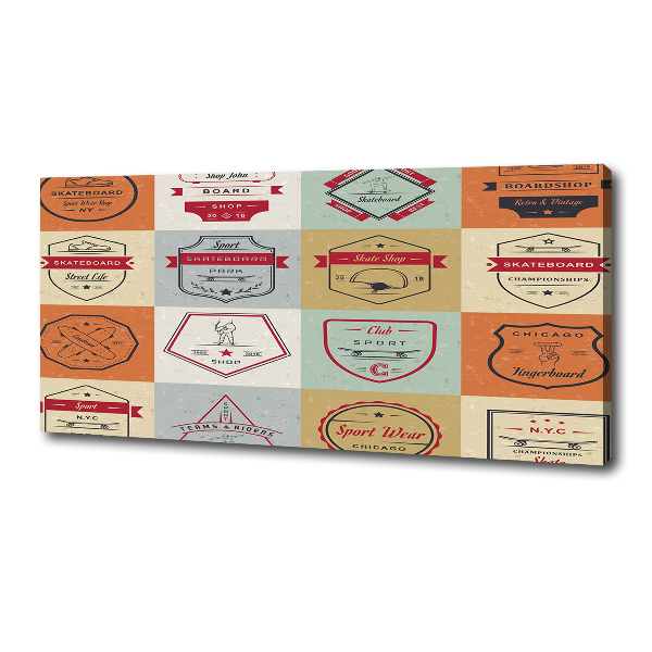 Canvas foto Skateboardborden