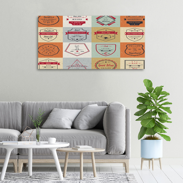 Canvas foto Skateboardborden