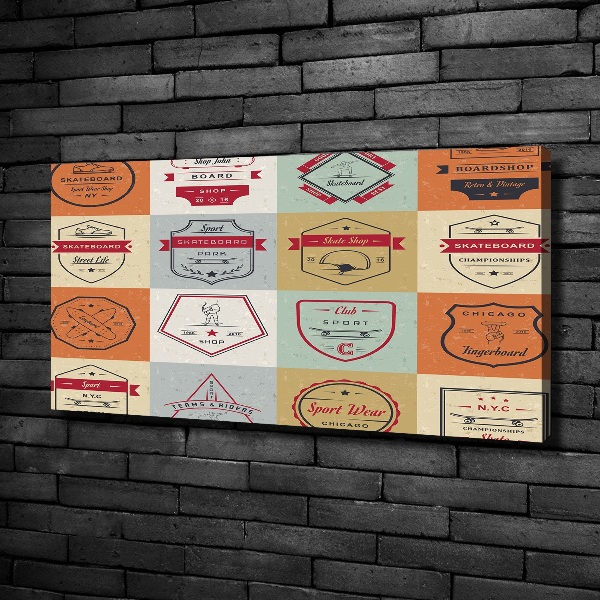 Canvas foto Skateboardborden