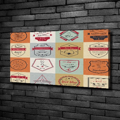 Canvas foto Skateboardborden