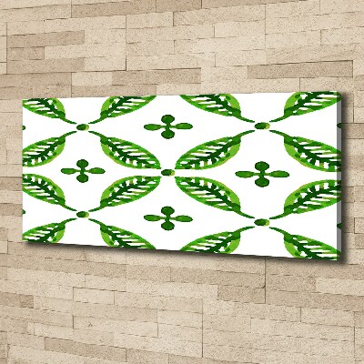 Canvas schilderij Groene bladeren