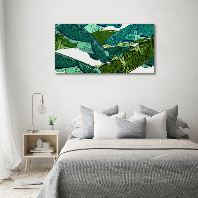 Foto canvas Bananenbladeren