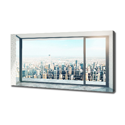 Canvas schilderij Uitzicht op de stad