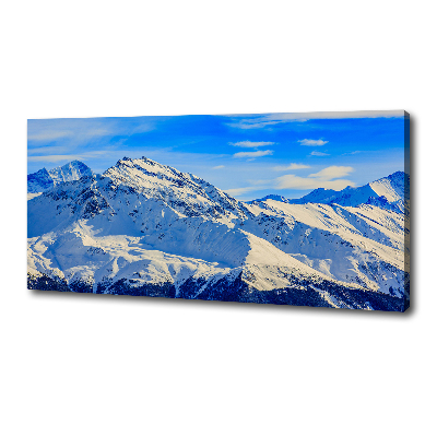 Foto canvas De Alpen in de winter