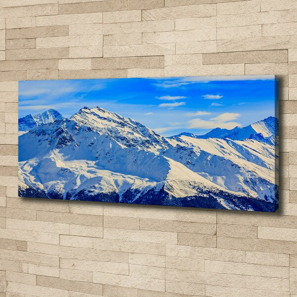 Foto canvas De Alpen in de winter
