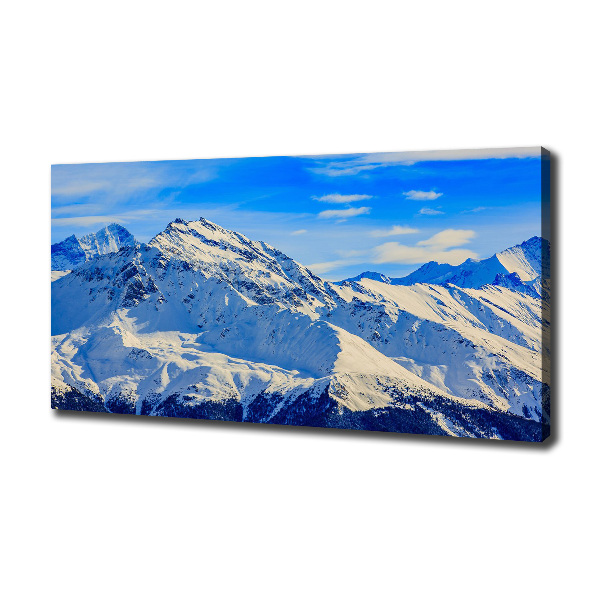 Foto canvas De Alpen in de winter