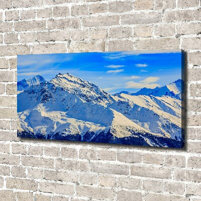 Foto canvas De Alpen in de winter