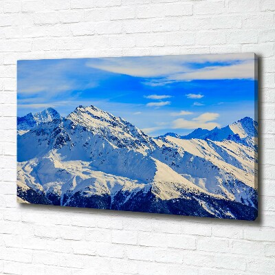 Foto canvas De Alpen in de winter