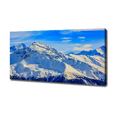 Foto canvas De Alpen in de winter