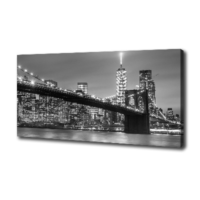 Foto op canvas New York 's nachts