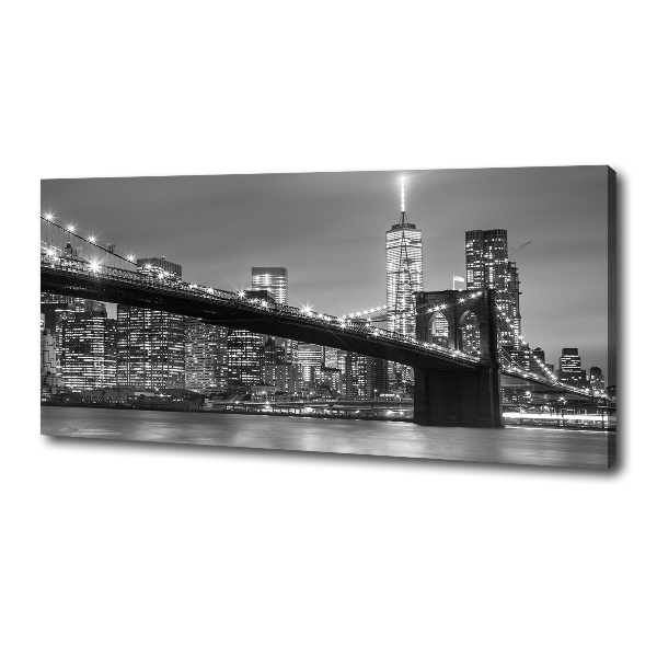 Foto op canvas New York 's nachts