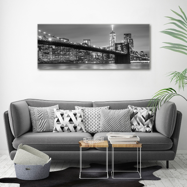 Foto op canvas New York 's nachts