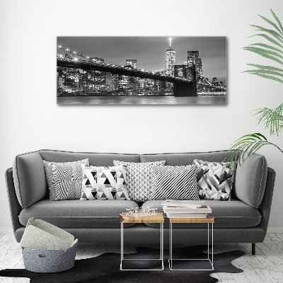 Foto op canvas New York 's nachts