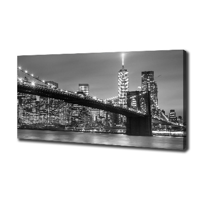 Foto op canvas New York 's nachts