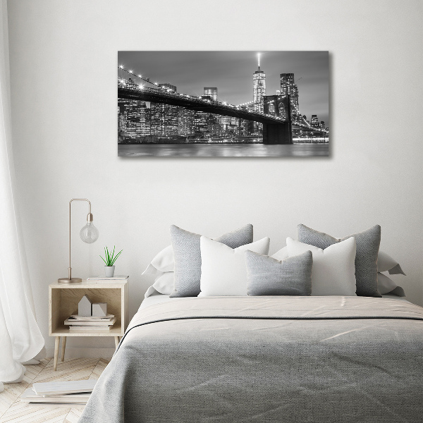 Foto op canvas New York 's nachts