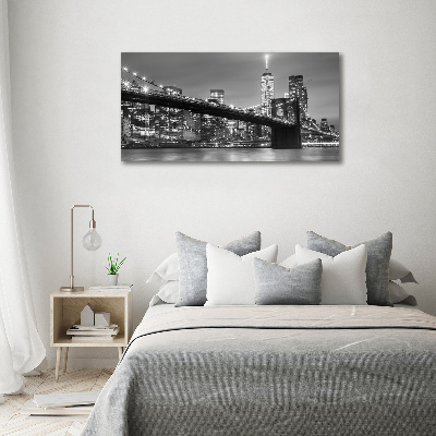 Foto op canvas New York 's nachts