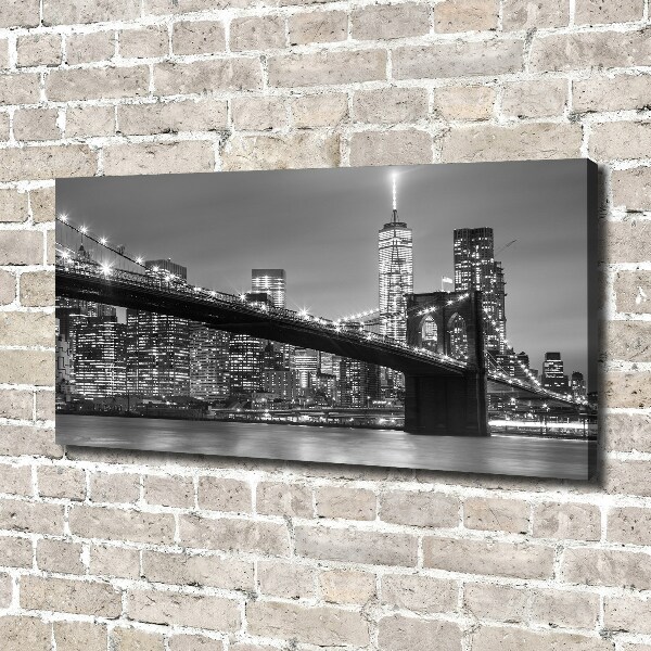 Foto op canvas New York 's nachts