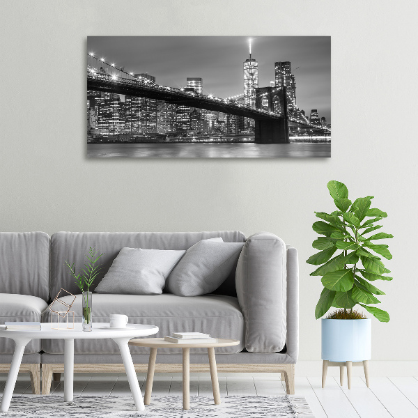Foto op canvas New York 's nachts