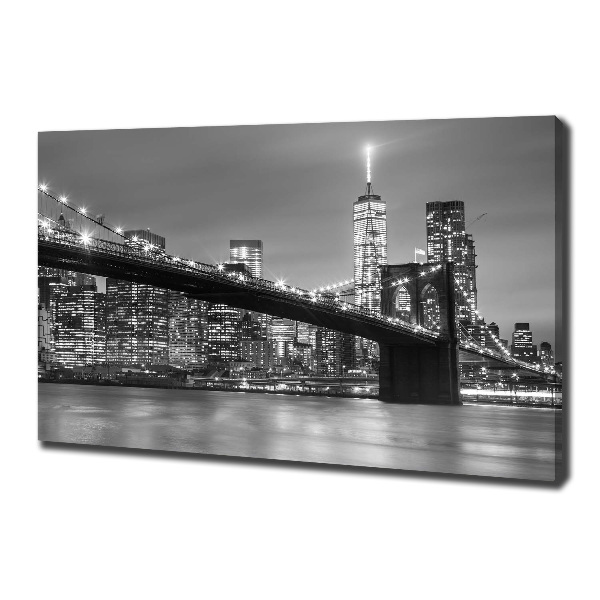 Foto op canvas New York 's nachts