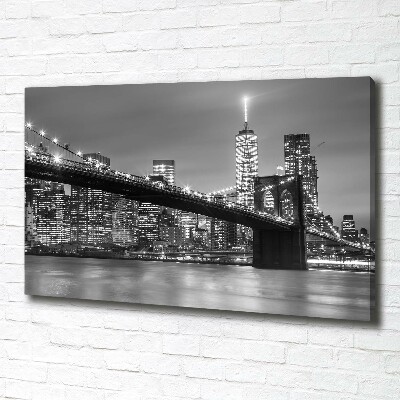 Foto op canvas New York 's nachts