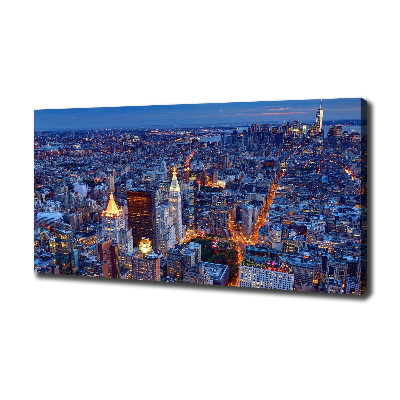 Canvas foto Manhattan 's nachts