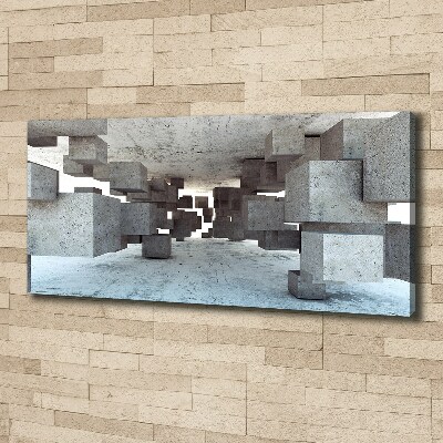 Canvas foto Kubussen van beton