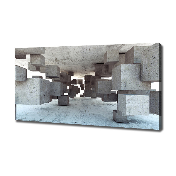 Foto obraz na płótnie Sześciany w betonie