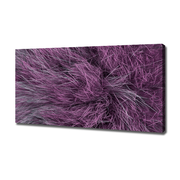 Canvas schilderij Roze bont