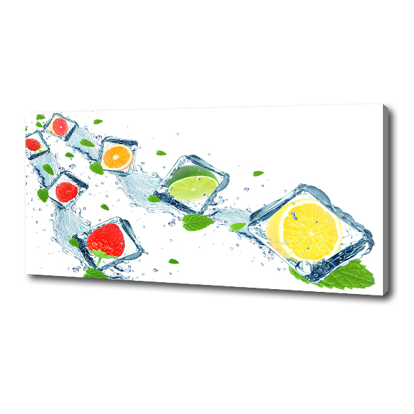 Foto op canvas Fruitblokjes