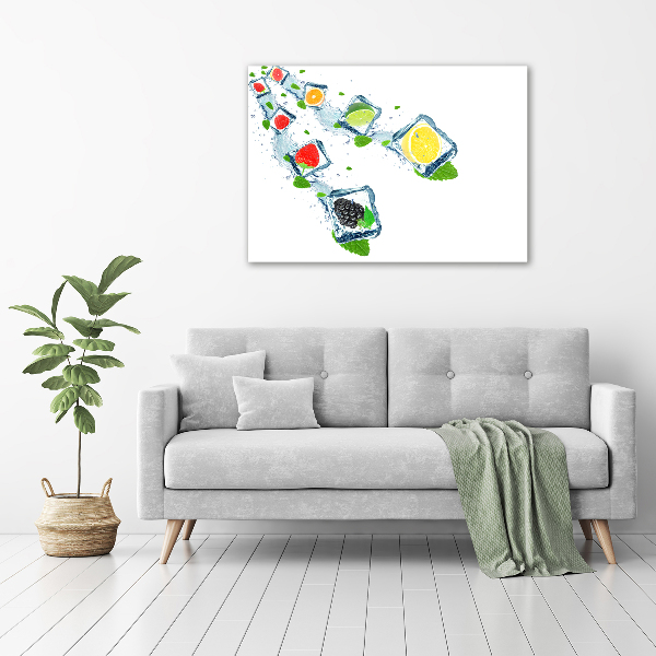 Foto op canvas Fruitblokjes