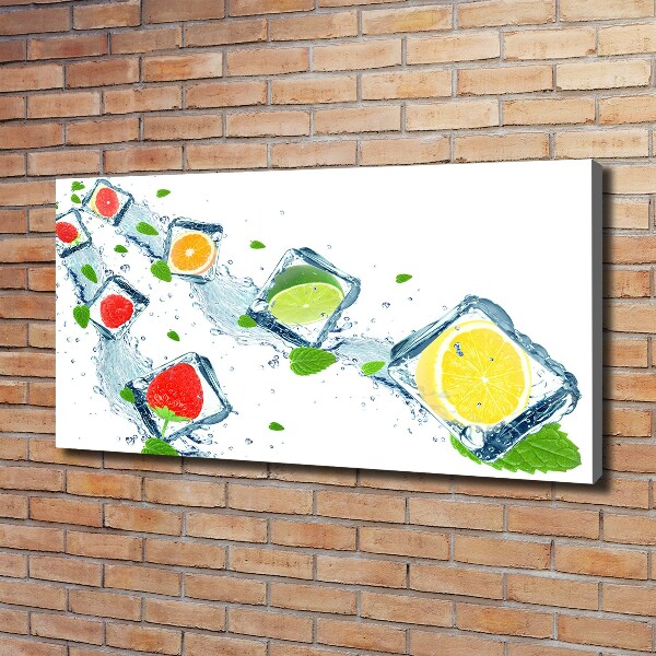 Foto op canvas Fruitblokjes