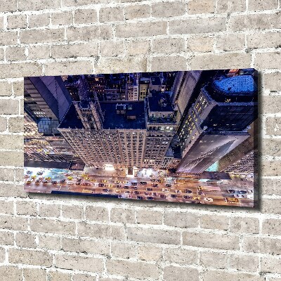 Foto canvas New York 's nachts
