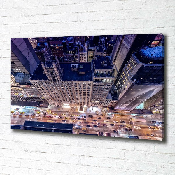 Foto canvas New York 's nachts