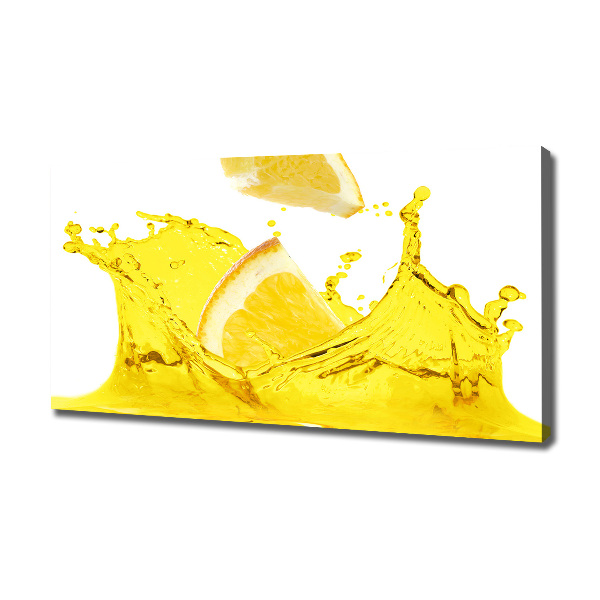 Foto obraz na płótnie Plastry cytryny