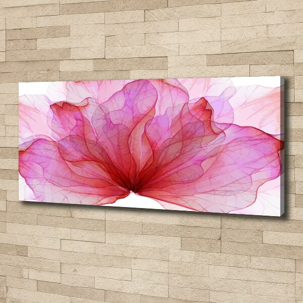 Canvas foto Roze bloem