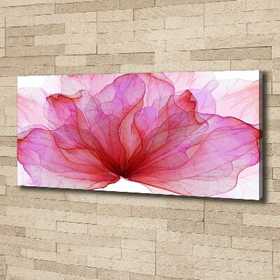 Canvas foto Roze bloem