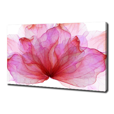 Canvas foto Roze bloem