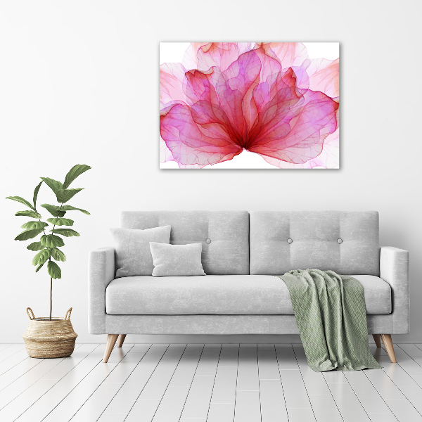 Canvas foto Roze bloem