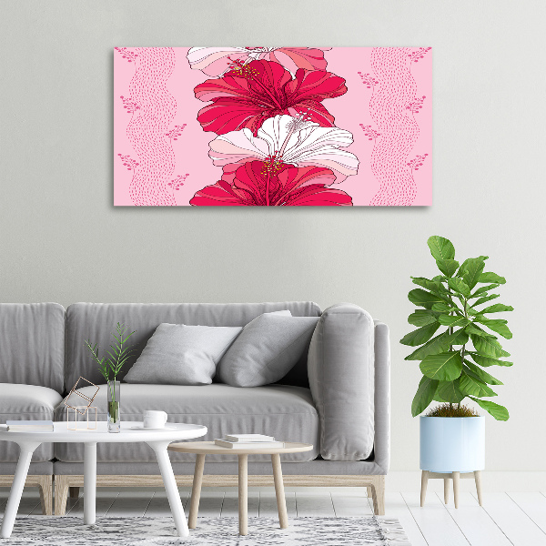 Schilderij op canvas Hawaiiaanse bloemen